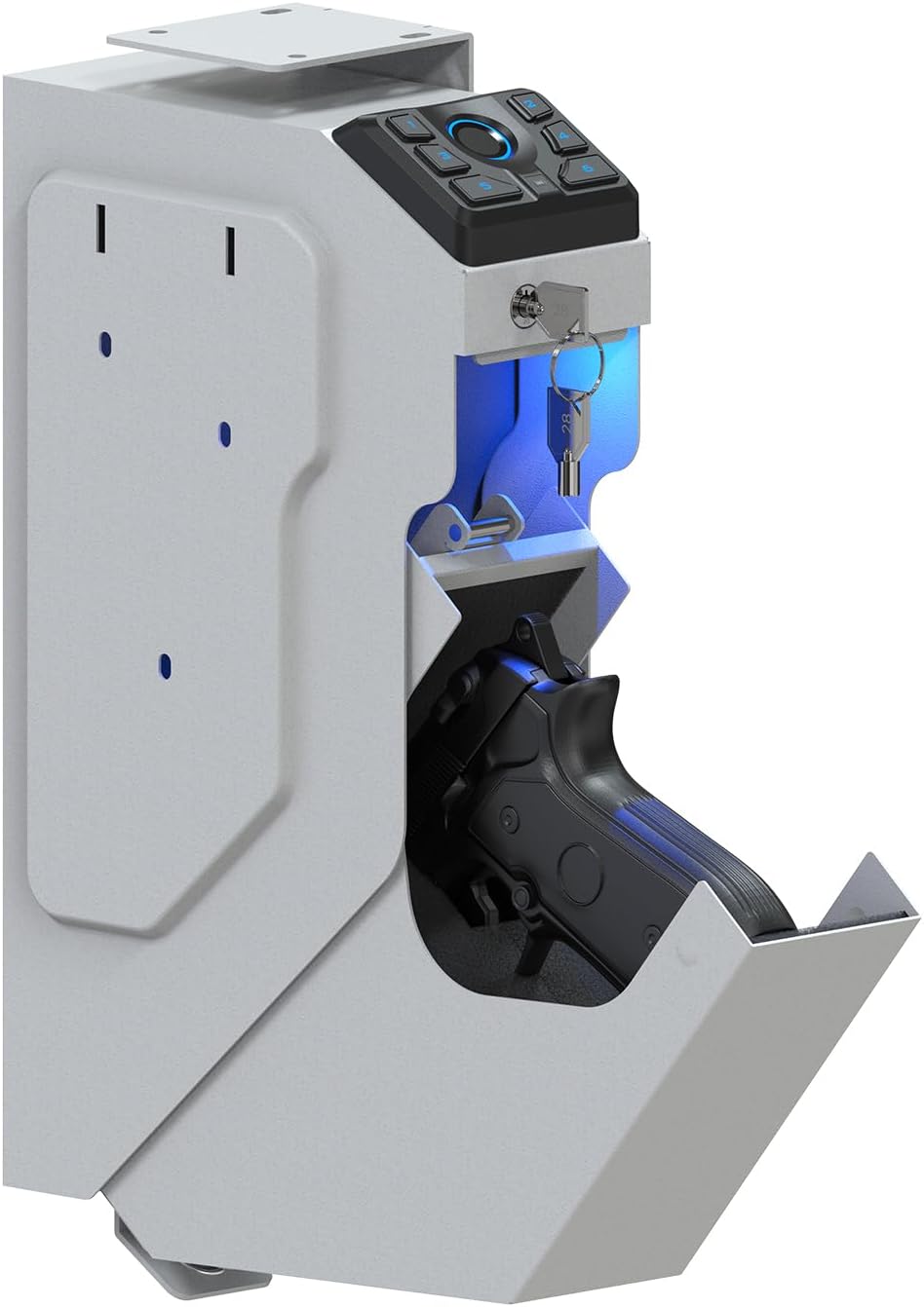 VERPROOF PS0230 biometric gun safe in white