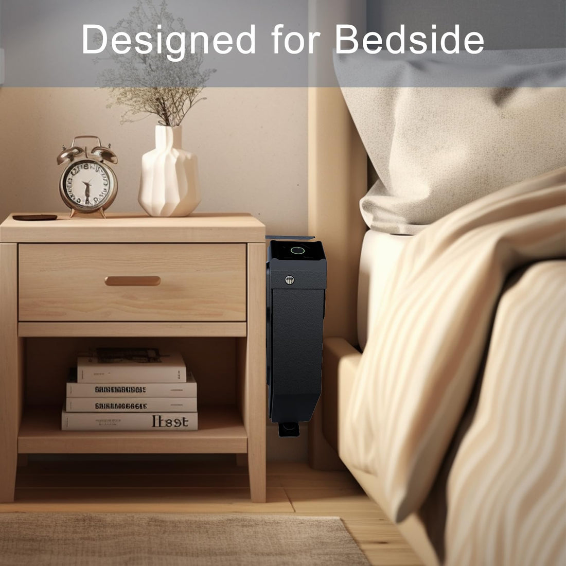 Biometric Dropdown Safe with Keypad - VE12B