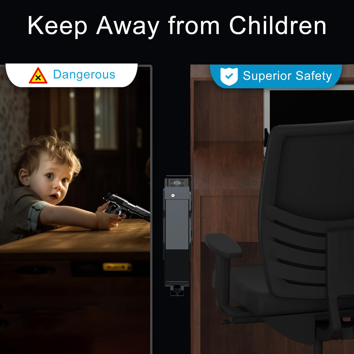 VERPROOF PS0220 Biometric Desk-Side Safe product image 5