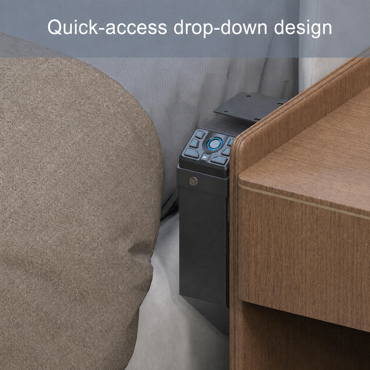VERPROOF PS0230 Biometric Desk-Side Safe - Black product image 8