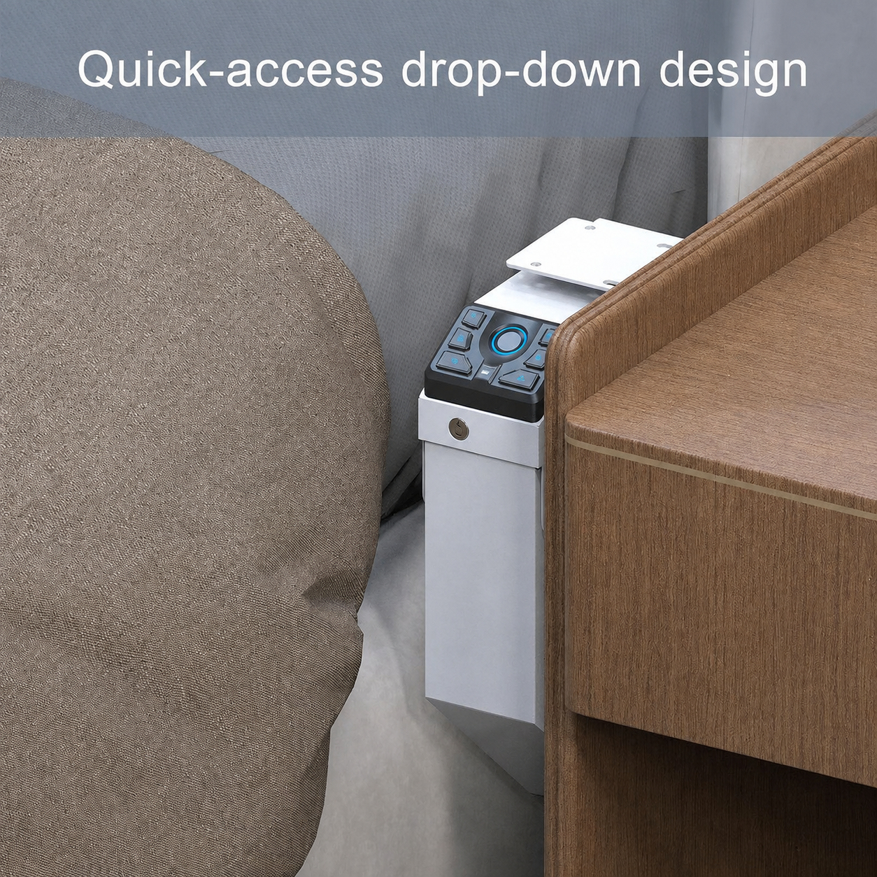 VERPROOF PS0230 Biometric Desk-Side Safe - White product image 8
